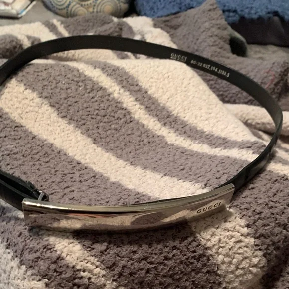 Gucci belt Silver and Black
